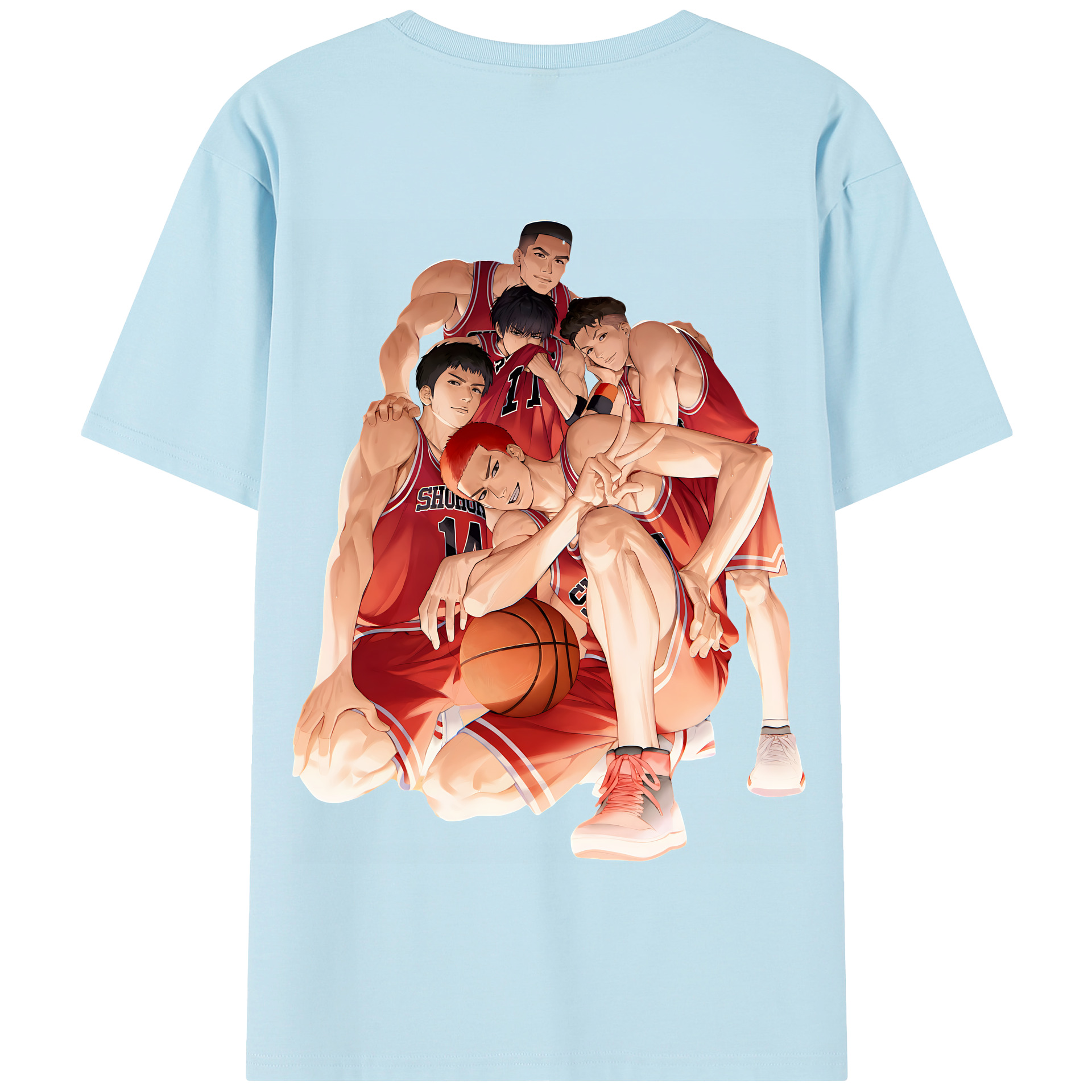 （画像用） SLAM DUNK／スラムダンク 綿100％半袖Tシャツ（背面プリント）